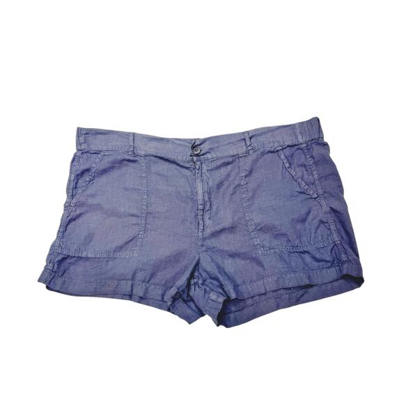 LOFT Women's Gray Linen Shorts - Size XL - Picture 1 of 6